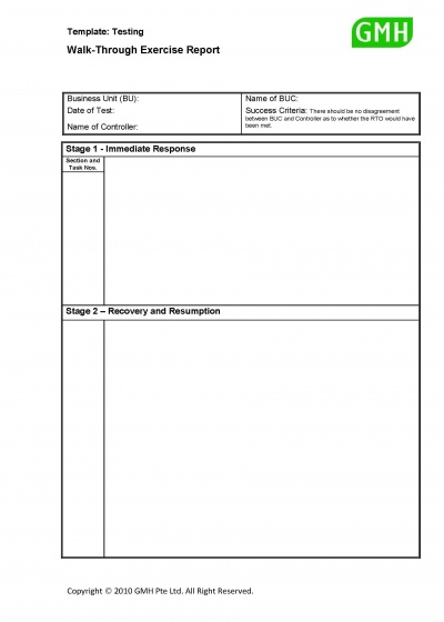Walkthrough Test Report BCMpedia A Wiki Glossary For Business 